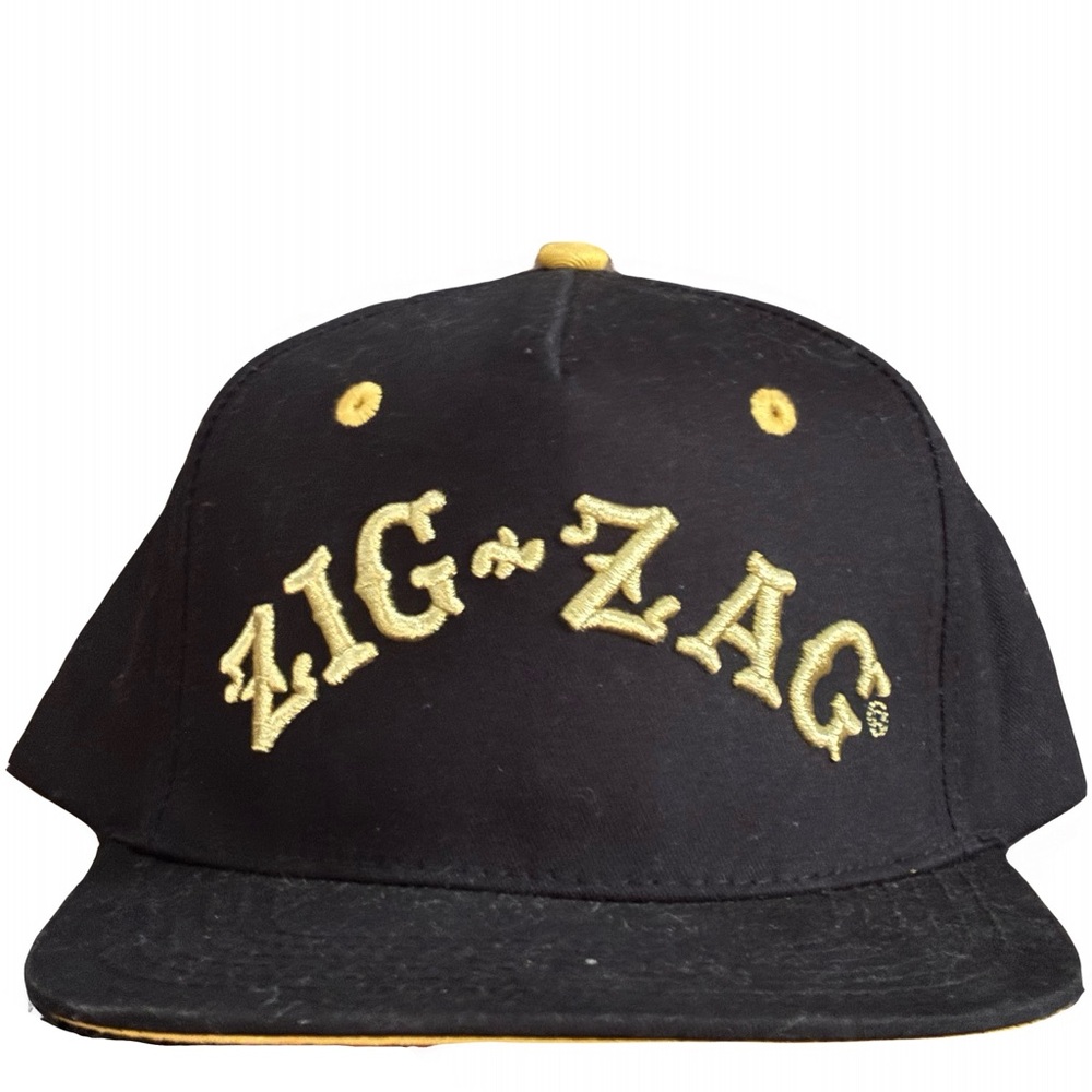 ZIG ZAG Black and Gold Men's Hat